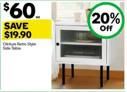 Woolworths Olikture Retro Style Side Table offer