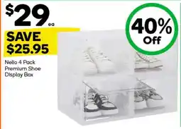 Woolworths Nelo 4 Pack Premium Shoe Display Box offer