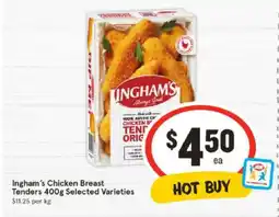 IGA Ingham's Chicken Breast Tenders 400g Selected Varieties offer