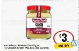 IGA MasterFoods Mustard 170-175g or Horseradish Cream 175g Selected Varieties offer