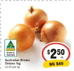 IGA Australian Brown Onions 1kg offer