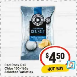 IGA Red Rock Deli Chips 150-165g Selected Varieties offer