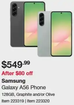 Costco Samsung Galaxy A56 Phone offer