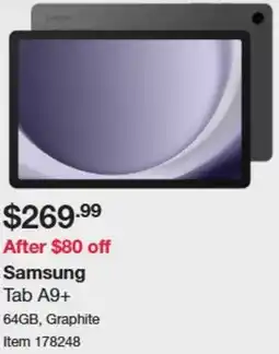 Costco Samsung Tab A9+ offer
