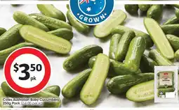 Coles Coles Australian Baby Cucumbers offer
