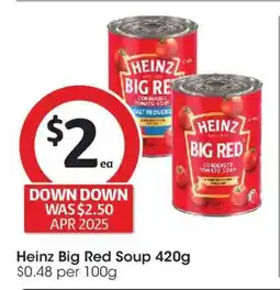 Coles Heinz Big Red Soup 420g offer