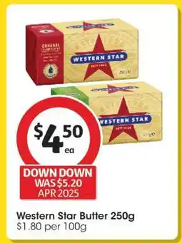 Coles Western Star Butter 250g offer