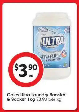 Coles Coles Ultra Laundry Booster & Soaker 1kg offer