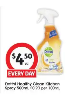 Coles Dettol Healthy Clean Kitchen Spray 500ml offer