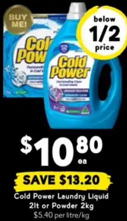 Drakes Cold Power Laundry Liquid or Powder offer