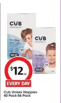 Coles Cub Unisex Nappies offer