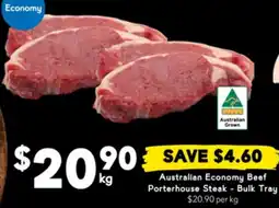 Drakes Australian Economy Beef Porterhouse Steak offer