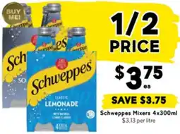 Drakes Schweppes Mixers offer