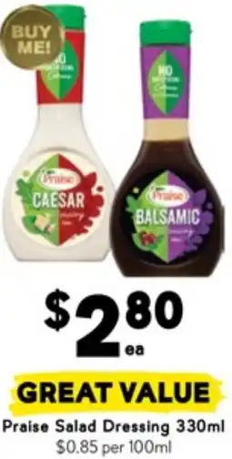 Drakes Praise Salad Dressing offer
