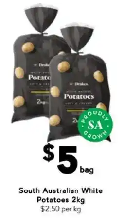 Drakes South Australian White Potatoes 2kg offer