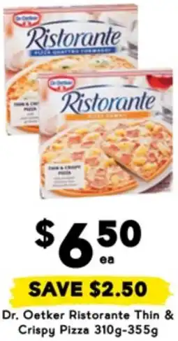 Drakes Dr. Oetker Ristorante Thin & Crispy Pizza offer