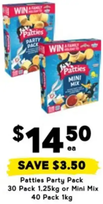 Drakes Patties Party Pack or Mini Mix offer