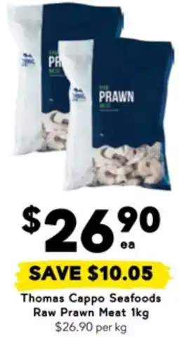 Drakes Thomas Cappo Seafoods Raw Prawn Meat offer