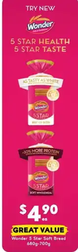 Drakes Wonder 5 Star Soft Bread offer