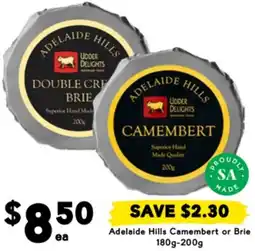Drakes Adelaide Hills Camembert or Brie offer