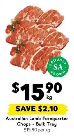 Drakes Australian Lamb Forequarter Chops - Bulk Tray offer