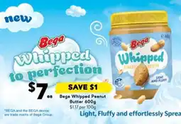 Drakes Bega Whipped Peanut Butter 600g offer