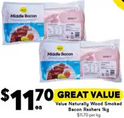Drakes Value Naturally Wood Smoked Bacon Rashers offer