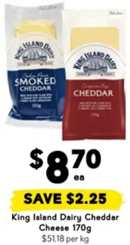 Drakes Ki King Island Dairy Cheddar Cheese offer