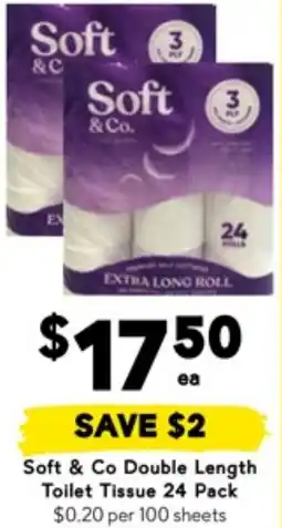 Drakes Soft & Co Double Length Toilet Tissue offer
