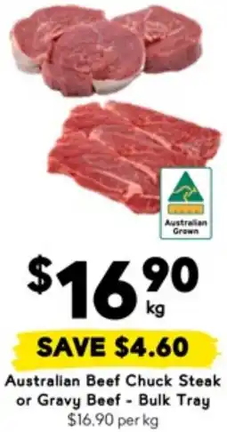 Drakes Australian Beef Chuck Steak or Gravy Beef offer