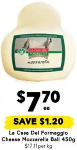 Drakes La Casa Del Formaggio Cheese Mozzarella Ball offer