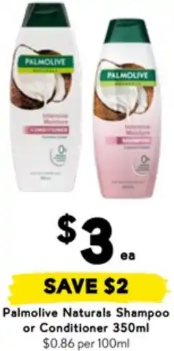 Drakes Palmolive Naturals Shampoo or Conditioner offer