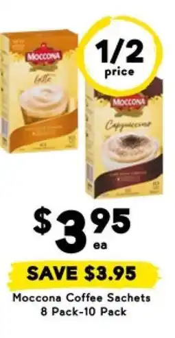 Drakes Moccona Coffee Sachets 8 Pack-10 Pack offer