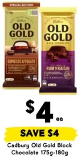 Drakes Cadbury Old Gold Block Chocolate offer