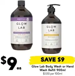 Drakes Glow Lab Body Wash or Hand Wash Refill offer