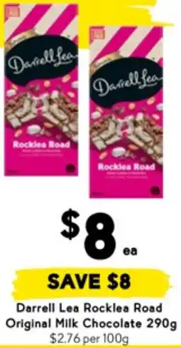 Drakes Darrell Lea Rocklea Road Original Milk Chocolate offer