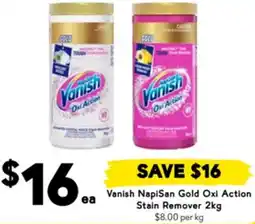 Drakes Vanish NapiSan Gold Oxi Action Stain Remover offer