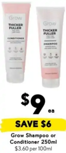 Drakes Grow Shampoo or Conditioner offer
