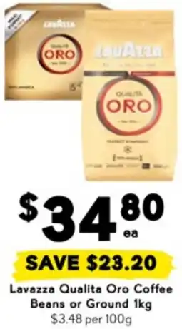 Drakes Lavazza Qualita Oro Coffee Beans or Ground offer