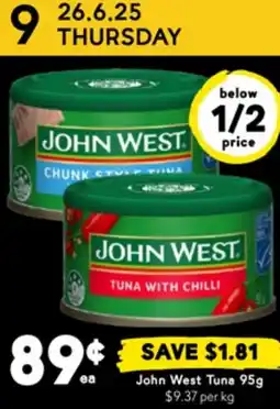 Drakes John West Tuna offer