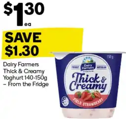 Woolworths Dairy Farmers Thick & Creamy Yoghurt offer