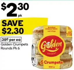 Woolworths Golden Crumpets Rounds offer