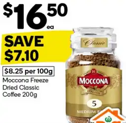 Woolworths Moccona Freeze Dried Classic Coffee offer