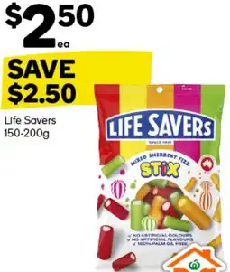 Woolworths Life Savers offer
