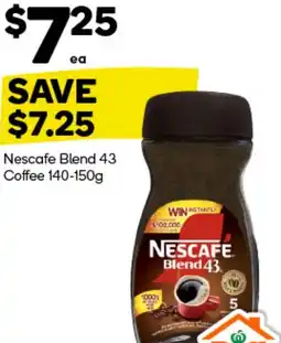Woolworths Nescafe Blend 43 Coffee offer