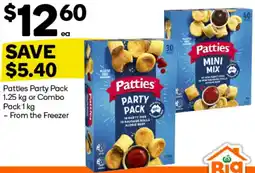 Woolworths Patties Party Pack or Combo Pack offer