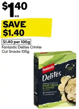 Woolworths Fantastic Delites Crinkle Cut Snacks offer