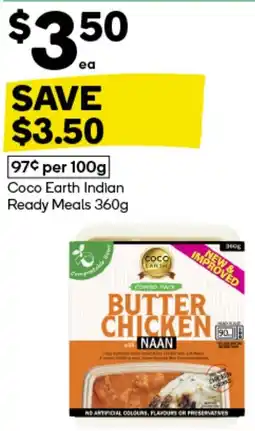 Woolworths Coco Earth Indian Ready Meals offer
