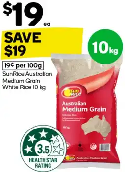 Woolworths SunRice Australian Medium Grain White Rice offer