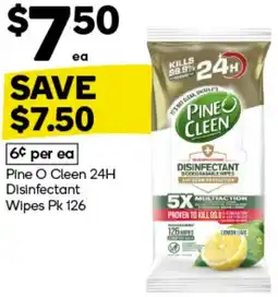 Woolworths Pine O Cleen 24H Disinfectant Wipes offer